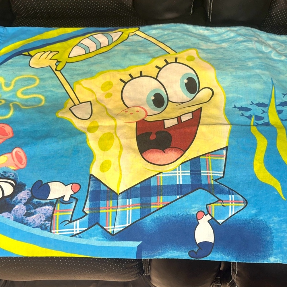 Vintage SpongeBob SquarePants Kids Standard Pillowcase 2 sided